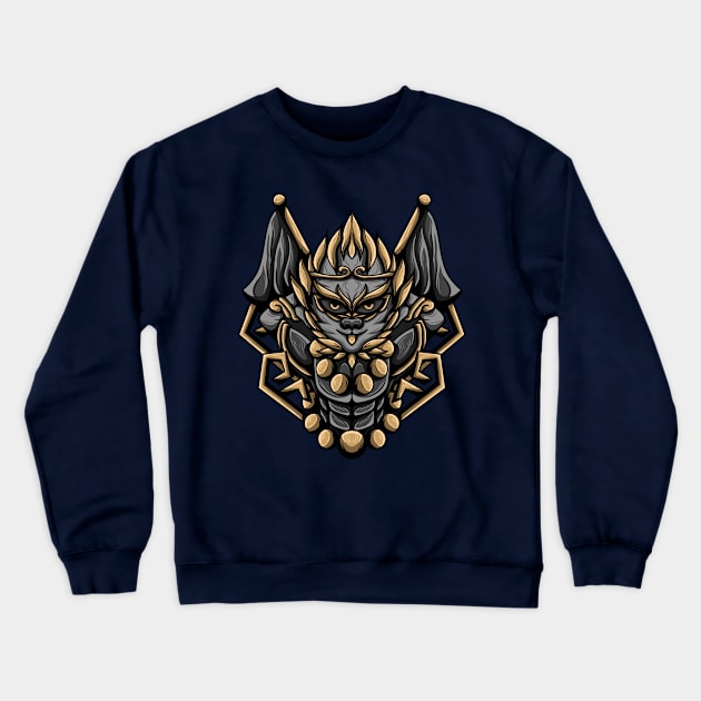 Artwork Illustration Of Monkey King Vector Crewneck Sweatshirt by Endonger Studio